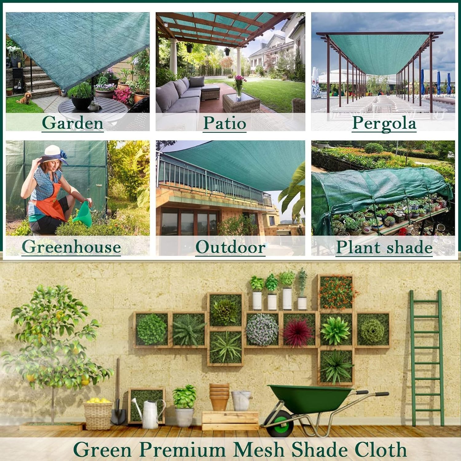 Good Quality Agricultural Green Shade Net Anti UV Greenhouse Sun Shade Cloth