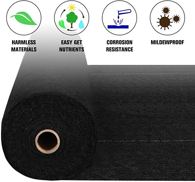 Durable & Heavy-Duty Premium 3ft x 50ft 5 oz Pro Garden Weed Barrier Landscape Fabric Weed Block Gardening Mat