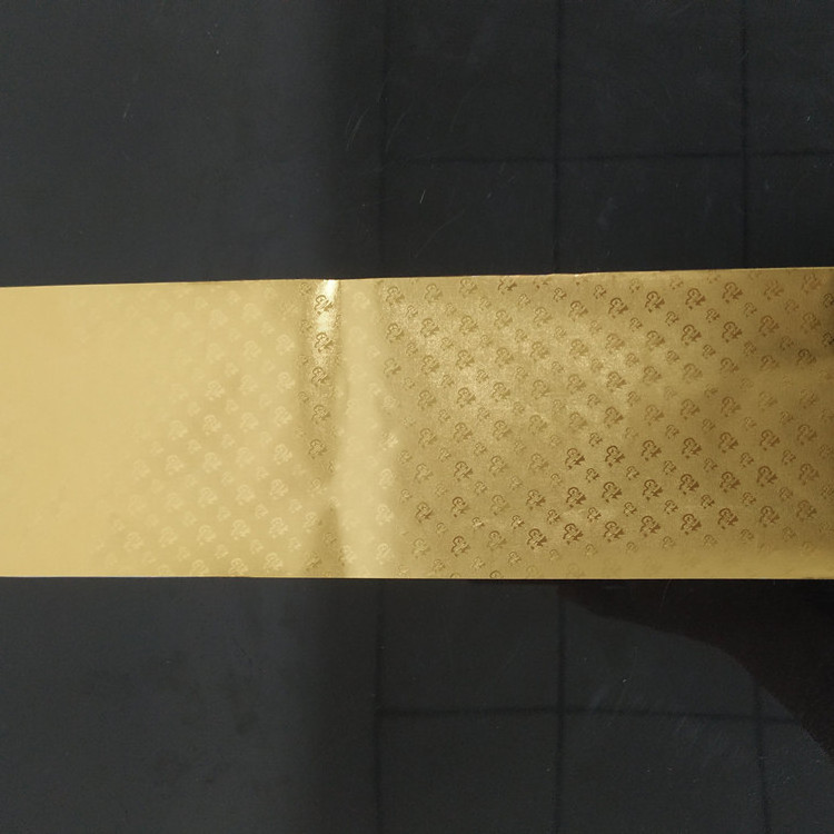 Cigarette Gold Color Printed Embossed Aluminum Foil  Cigarette Inner Packing Laminated Paper Tobacco Wrapping Aluminum Foil