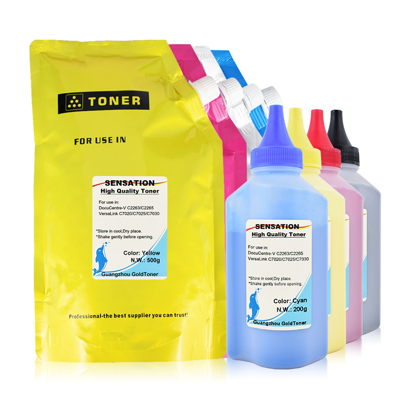 Factory Wholesale Toner Refill For Xerox DocuCentre-V C2263 C2265 VersaLink C7020 C7025 C7030 Color Copier Bluk toner powder