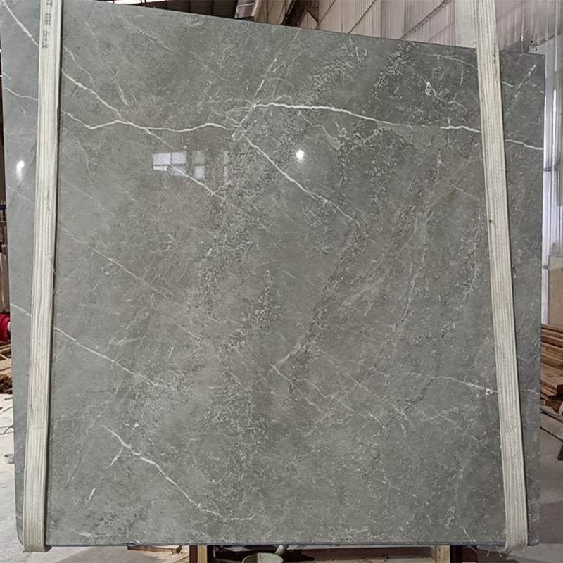 GoldtopQuartz Brand Cyprus Grey Marble Wall Panel Marble Floor Tile Polished White Marble With Grey Veins