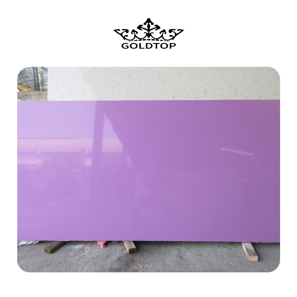 GOLDTOP OEM/ODM  Quarzo 2019 Taro Purple Quartz Slab for kitchen vanity top countertops