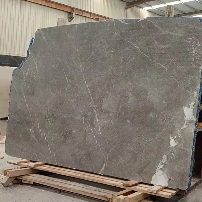 GoldtopQuartz Brand Cyprus Grey Marble Wall Panel Marble Floor Tile Polished White Marble With Grey Veins