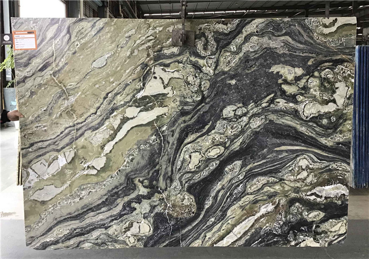 China Quarry Polished Book Match Silver Blue Marble Bluestone Greece Verde Cipollino Greco Marble Twilight Marble Slabs Price