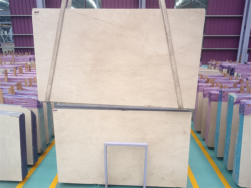 GOLDTOP OEM/ODM Marmore  Wholesale Glossy Crema Marfil Marble Slabs for Floor Tiles and Kitchen Countertops