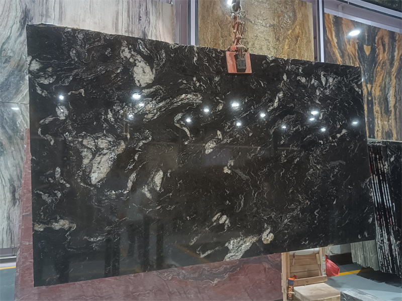 GOLDTOP OEM/ODM Granito High Quality Wholesale Price Flooring Wall Clading Durabal Titanuum Satin Black Granite Tiles and Slabs