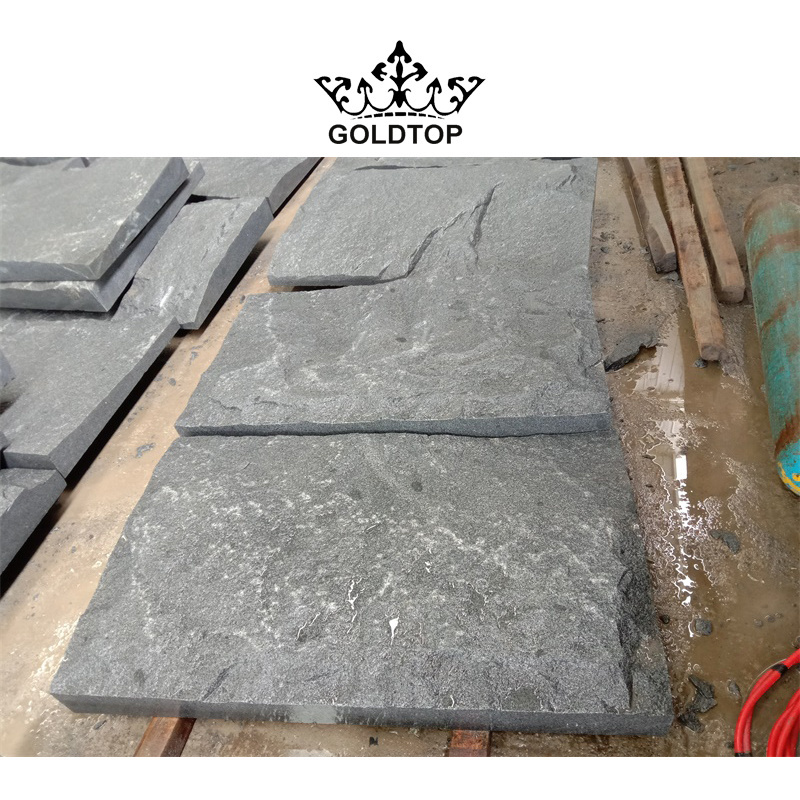 GOLDTOP OEM/ODM granito natural China New Shandong Impala Sesame Black Grey Granite Price G654 Natural Split Granite Tile