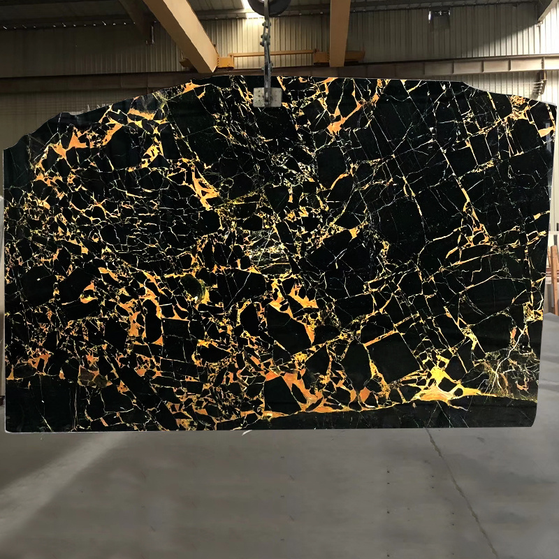 goldtop OEM/ODM Popular Pattern High Quality Polished Made in Athens Black Gold Black Marble for Interior Decoration