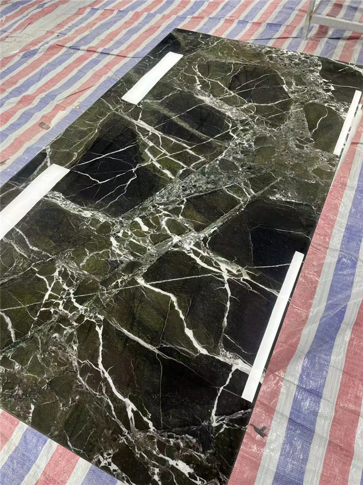 goldtop Customized Products turkey green marble stone slabs for marble plinth sink basin staircase dining table price