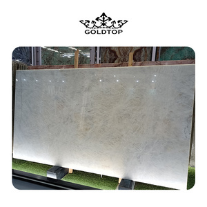 goldtop OEM/ODM Premium quality ice jade white ice onyx background hot sell onyx translucent cristallo quartzite marble slab