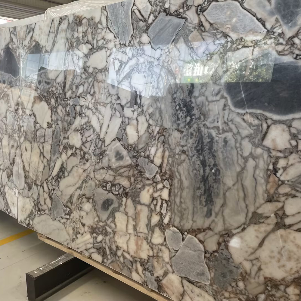 GOLDTOP OEM/ODM Marmore Wholesale Glossy Galaxy Blue Marble Slabs for Floor Tiles and Kitchen Countertops