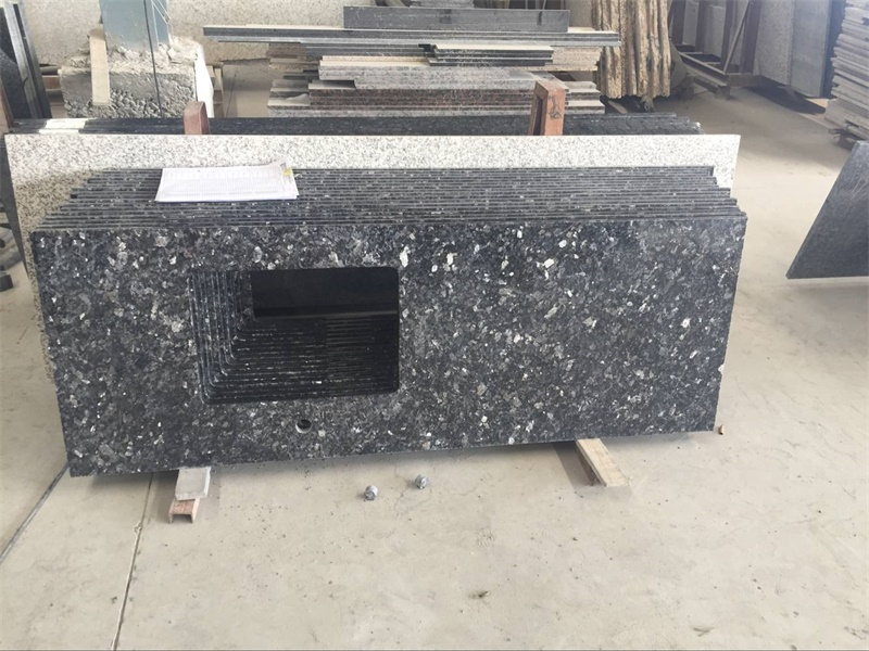 Hot Sale Black Granite Slabs Blue Pearl Granite Prices Kitchen Countertop Vanity Tops