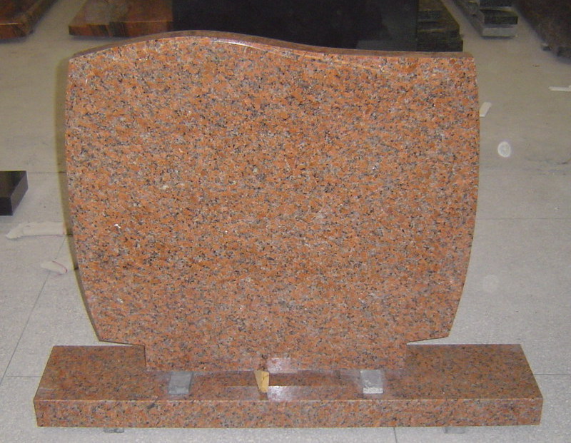 GOLDTOP OEM/ODM China cheap granite headstone hot sell Cheap black granite tombstone imperial red granite gravestone