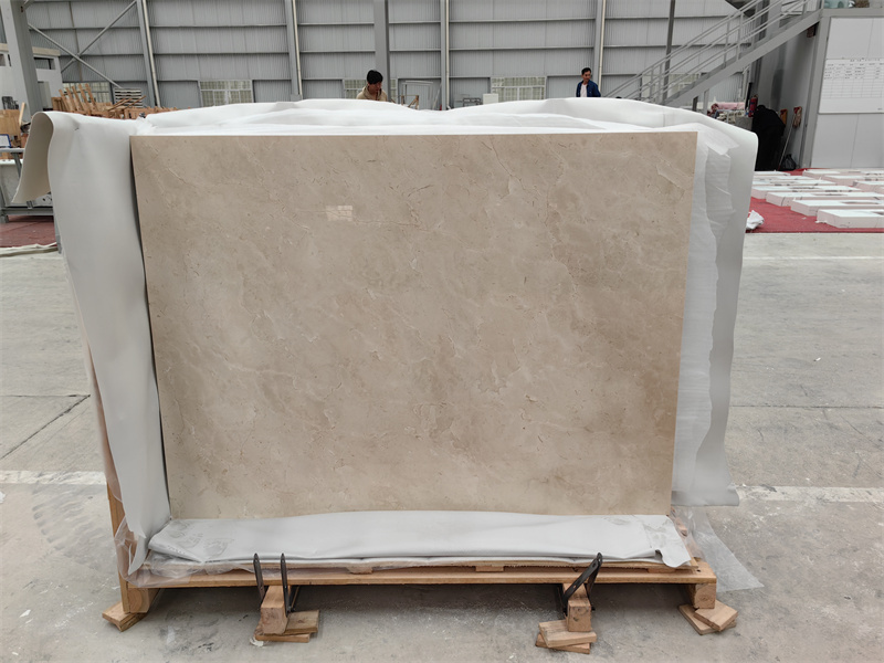 GOLDTOP OEM/ODM Marmore  Wholesale Glossy Crema Marfil Marble Slabs for Floor Tiles and Kitchen Countertops