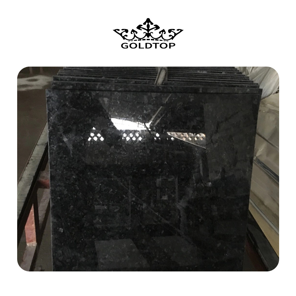 GOLDTOP OEM/ODM Granito High Quality Wholesale Price Flooring Wall Clading Durabal Angola Black Granite Tiles and Slabs