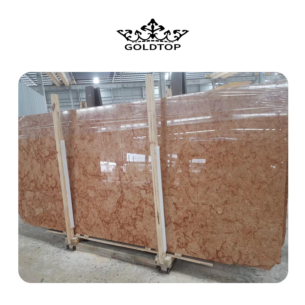 GOLDTOP OEM/ODM Marmore Wholesale Glossy Rosso Verona Marble Slabs for Floor Tiles and Kitchen Countertops