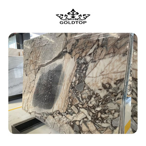 GOLDTOP OEM/ODM Marmore Wholesale Glossy Galaxy Blue Marble Slabs for Floor Tiles and Kitchen Countertops