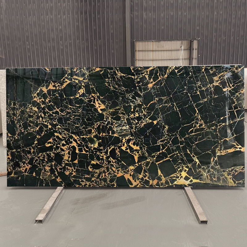 goldtop OEM/ODM Popular Pattern High Quality Polished Made in Athens Black Gold Black Marble for Interior Decoration