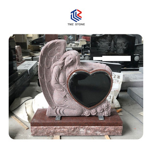 GOLDTOP OEM/ODM China cheap granite headstone hot sell Cheap black granite tombstone imperial red granite gravestone