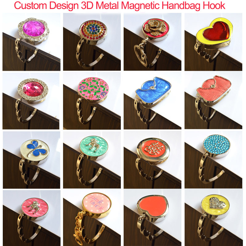 Portable Bag Hooks Handbags Purse Hooks Bag Hanger Long Handbag Hanger Hook for Table Desk