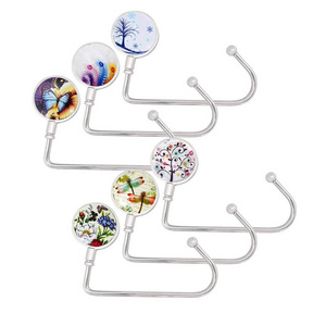 Portable Bag Hooks Handbags Purse Hooks Bag Hanger Long Handbag Hanger Hook for Table Desk