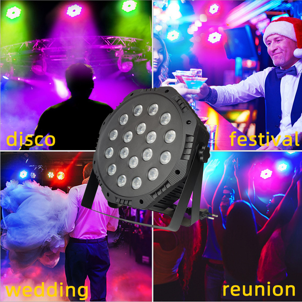 High Quality Dmx 18W36W Rgbw Laser Lights Battery Power Uplight Dj Disco Spotlight Led Moving Head Stage Light 