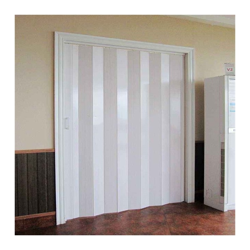 Good Quality Light Weight Corrosion Resistance Shower Room Folding Door PVC Waterproof Foldable Modern Plastic Bathroom Door