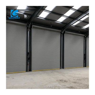 Industrial Automatic Steel Windproof Roll Up Door Metal Roller Shutter Door Security Metal Gates For Factory