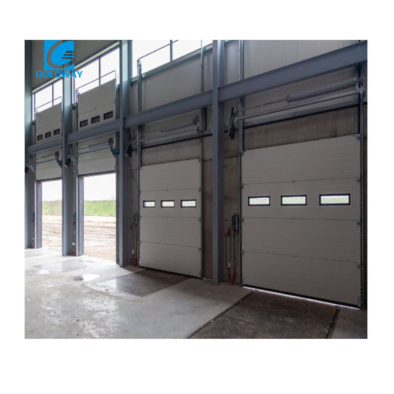 Commercial Automatic Lifting Up Thermal Insulated Cold Room Sectional Dock Door For Logistics And Warehouse