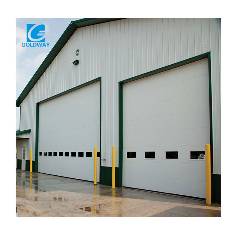 Commercial Automatic Lifting Up Thermal Insulated Cold Room Sectional Dock Door For Logistics And Warehouse