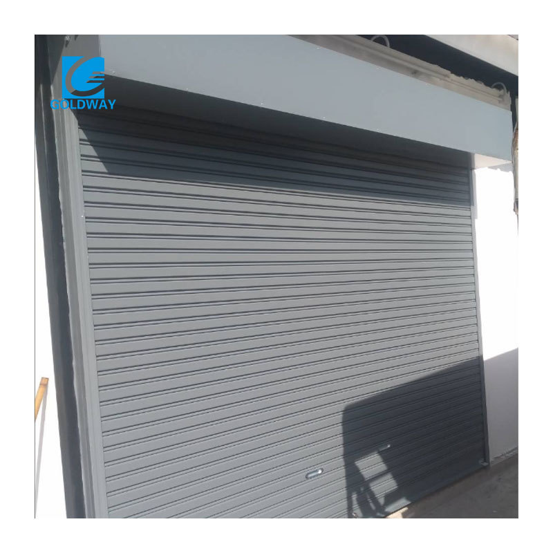 Industrial Folding Rolling Door Front Security Galvanized Steel Roller Shutter Doors