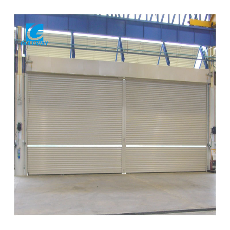 Industrial Automatic Steel Windproof Roll Up Door Metal Roller Shutter Door Security Metal Gates For Factory