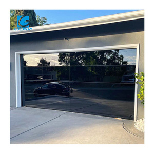 10 x 8 Garage Door For House Modern Smart Garage Doors With Glass Mirror Finish Stainless Steel Garage Door