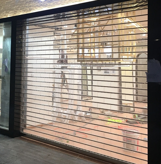 Hot Selling Electric Polycarbonate Sliding Door Transparent Roller Shutter For Commercial