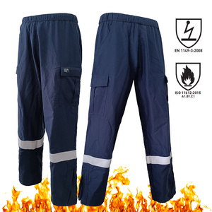 Wholesale industrial safety clothing Workwear FR cargo work pants flame retardant trousers