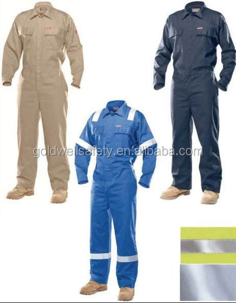 Cotton Safety Flame Fire Retardant Workwear coverall Suit,Winter Offshore Fireproof Fr Working coverall