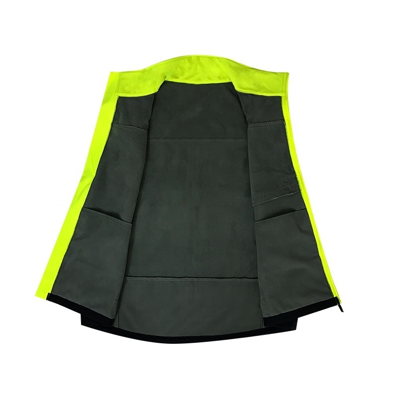 Lightweight Workwear Green Safety Construction Clothes Waterproof Mens Class 3 Hi Vis Reflective Vest