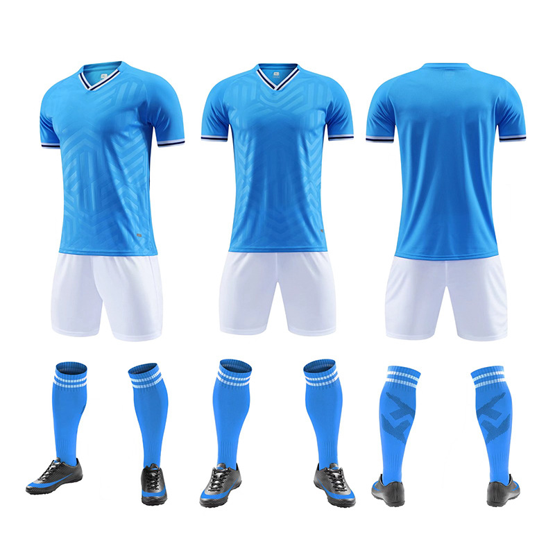 Summer Football Training Suits For Kids and Men Custom Football Jersey Set Team Soccer Wear Training Suit