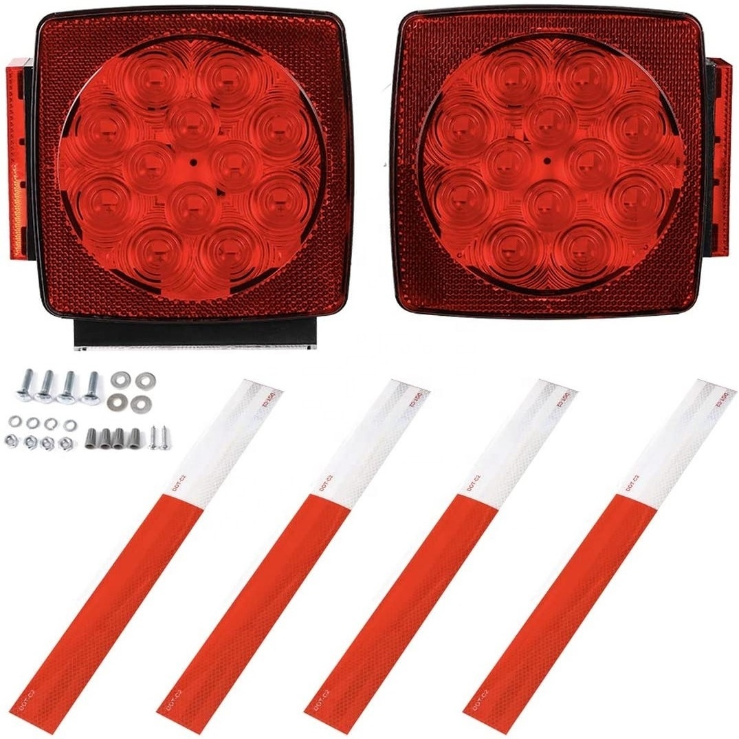 RTS 12V Submersible Boat Led Trailer Tail Light Kit Truck Waterproof Trailer Lights for Trailer