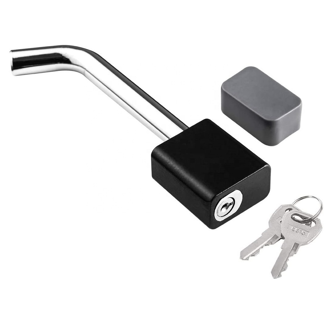 Customized Dia 5/8 Inch Bent Pin Padlock Style and Swivel Head Trailer Hitch Receiver Safe Lock For 2 2-1/2 Inch Ball Mount