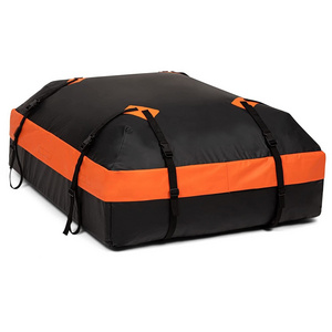 Waterproof Trailer 15 cu. ft Car Roof Cargo Carrier Traveling Bag Rooftop Storage Bag for Car SUV Van Sedan