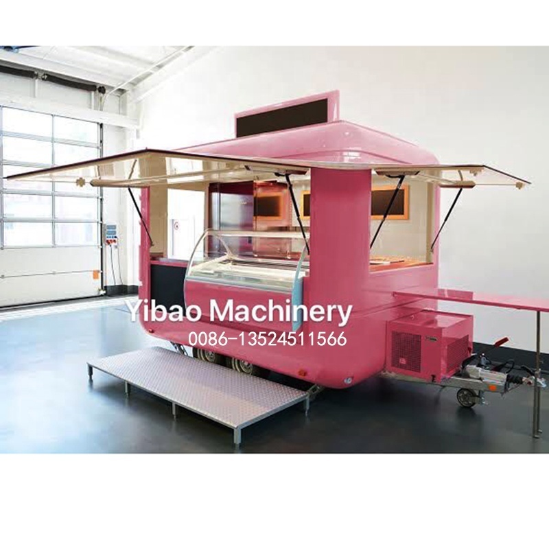 factory price Trailer Mobile Food Trailer Ice Cream Coffee Shop with sanck equipments for sale in Uk  Coffee Trailer