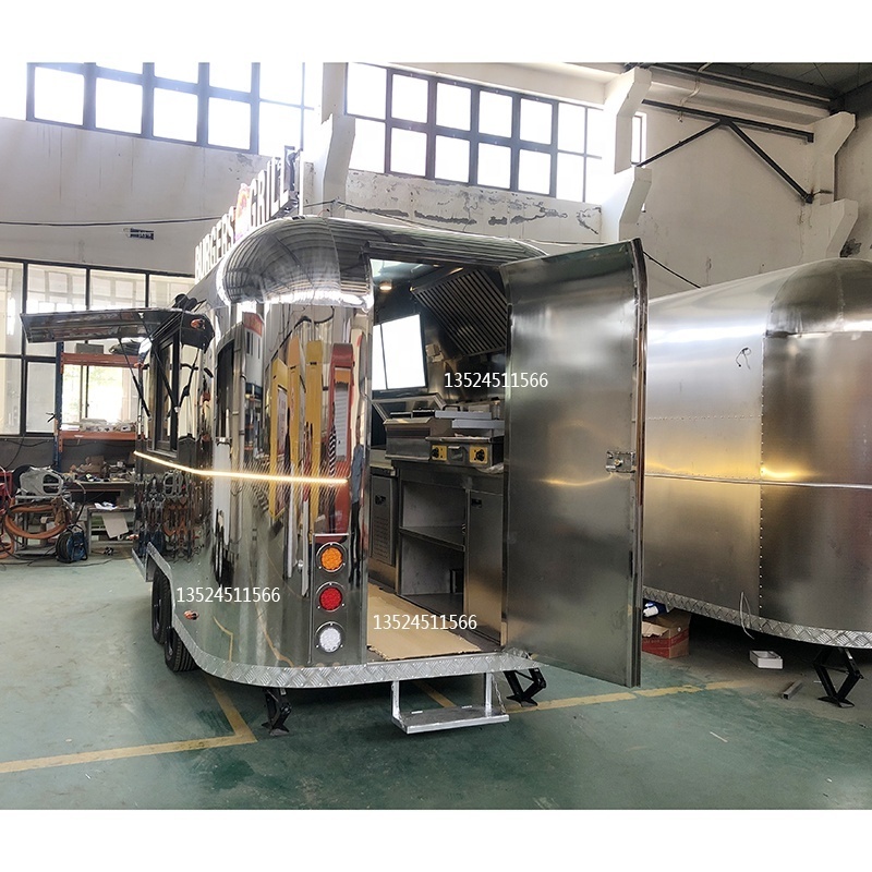 Airstream Food Truck Chinese supplier street food cart for Beverage and hamburger