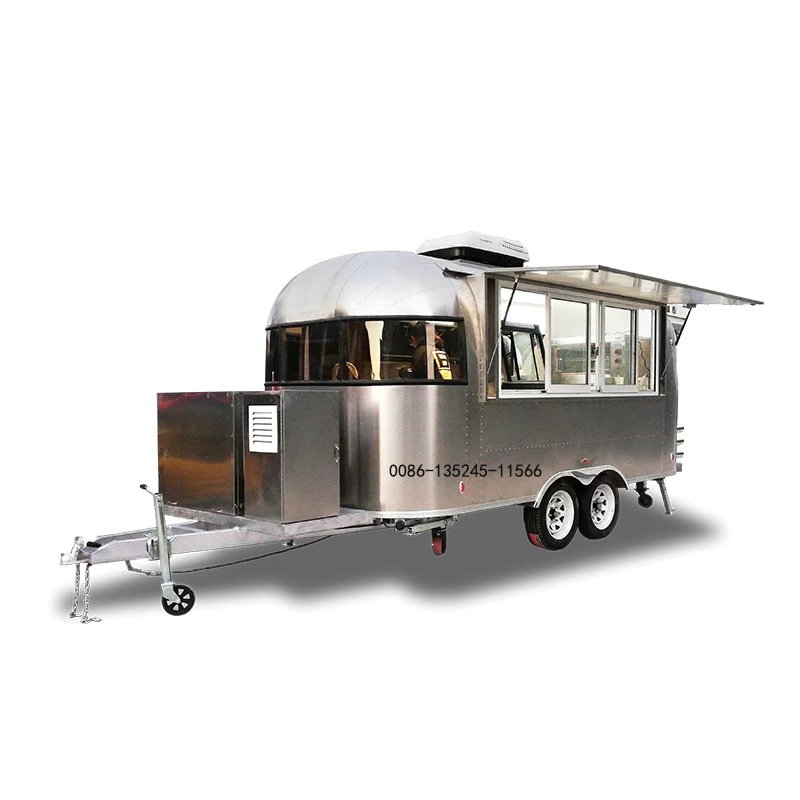 Long Life High Quality Food Cart with Standard High Safety Track for  Hotdog  and Coffee Vending