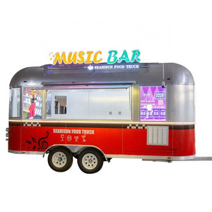 factory price Professional customization Outdoor Mobile FoodTrailer Street Mobile Food Cart ice cream food truck