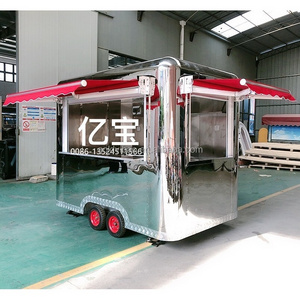 Factory Price Ice Cream Food Vending Cart coffee Mobile fast Food Cart For Sale japanese Hot Dog Food Truck