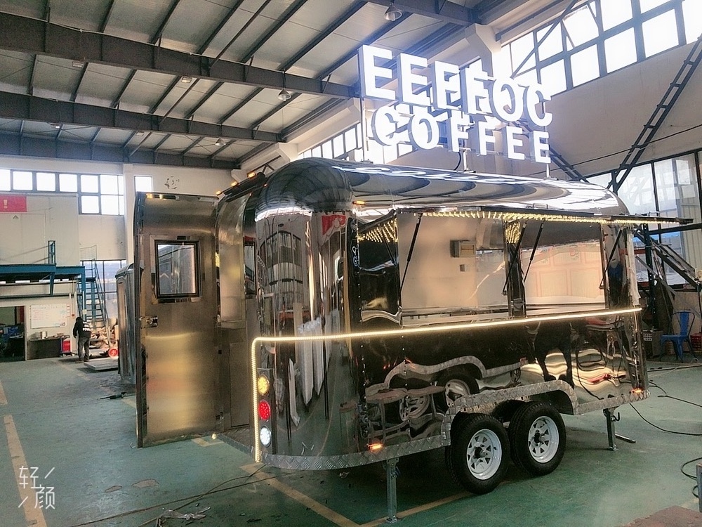 CE certificate concession coffee food trailer hot dog food carts with full kitchen mobile ice cream food trailer