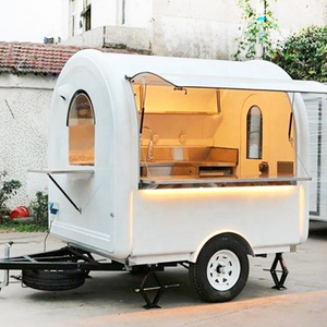 American Standard Customized Manufactured Snack BBQ Food Truck Mobile Coffee Cart Mobile Fast Food Trailer