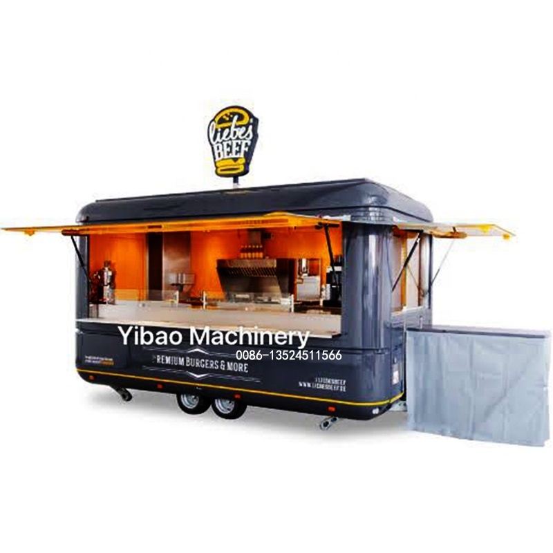 factory price Trailer Mobile Food Trailer Ice Cream Coffee Shop with sanck equipments for sale in Uk  Coffee Trailer