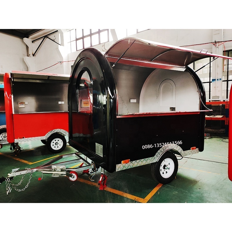 CE  Street fast food truck coffee cart fast cocktail street bar OEM GAS food truck mobile food cart